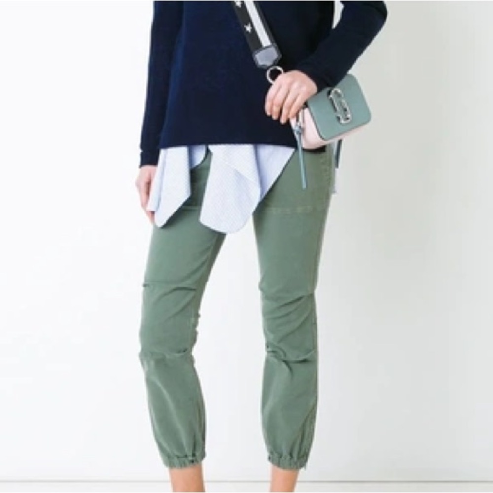 Nili Lotan Green Cargo Military Pants
